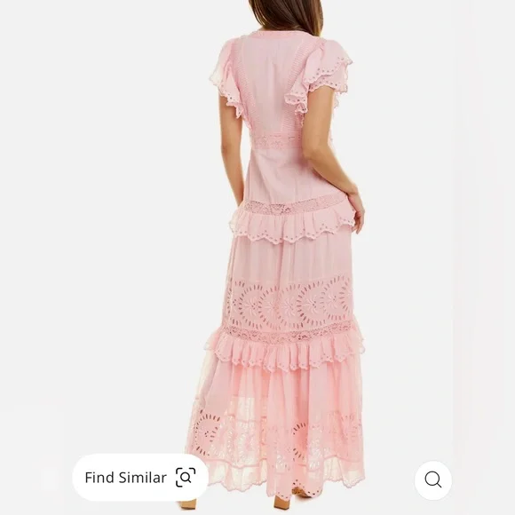 loveshackfancy rinny dress in color pink grace. - Picture 2 of 11
